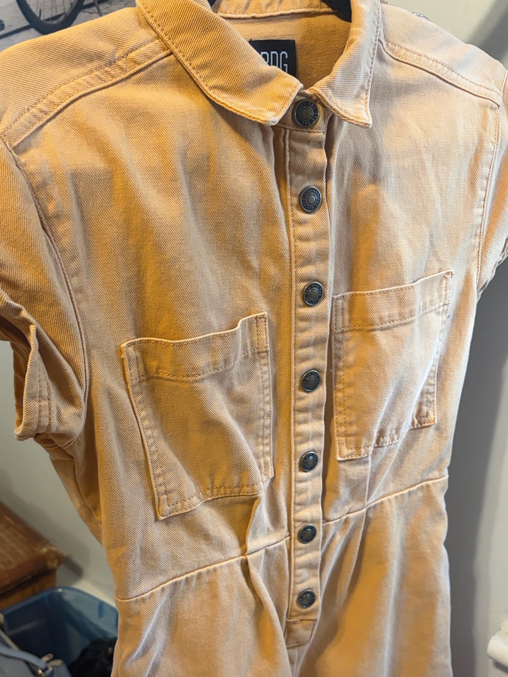 BDG Urban Outfitters Denim Utility Romper / Jumpsuit, Size XS, NWOT, $95 MSRP - Picture 7 of 11